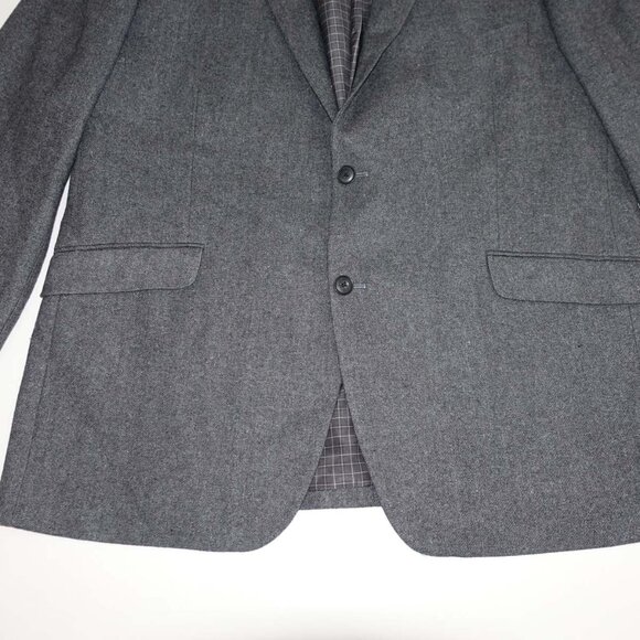 MADE Cam Newton Men's Sport Coat Size 48 Regular Gray Wool Blend Blazer 48R - Picture 2 of 8